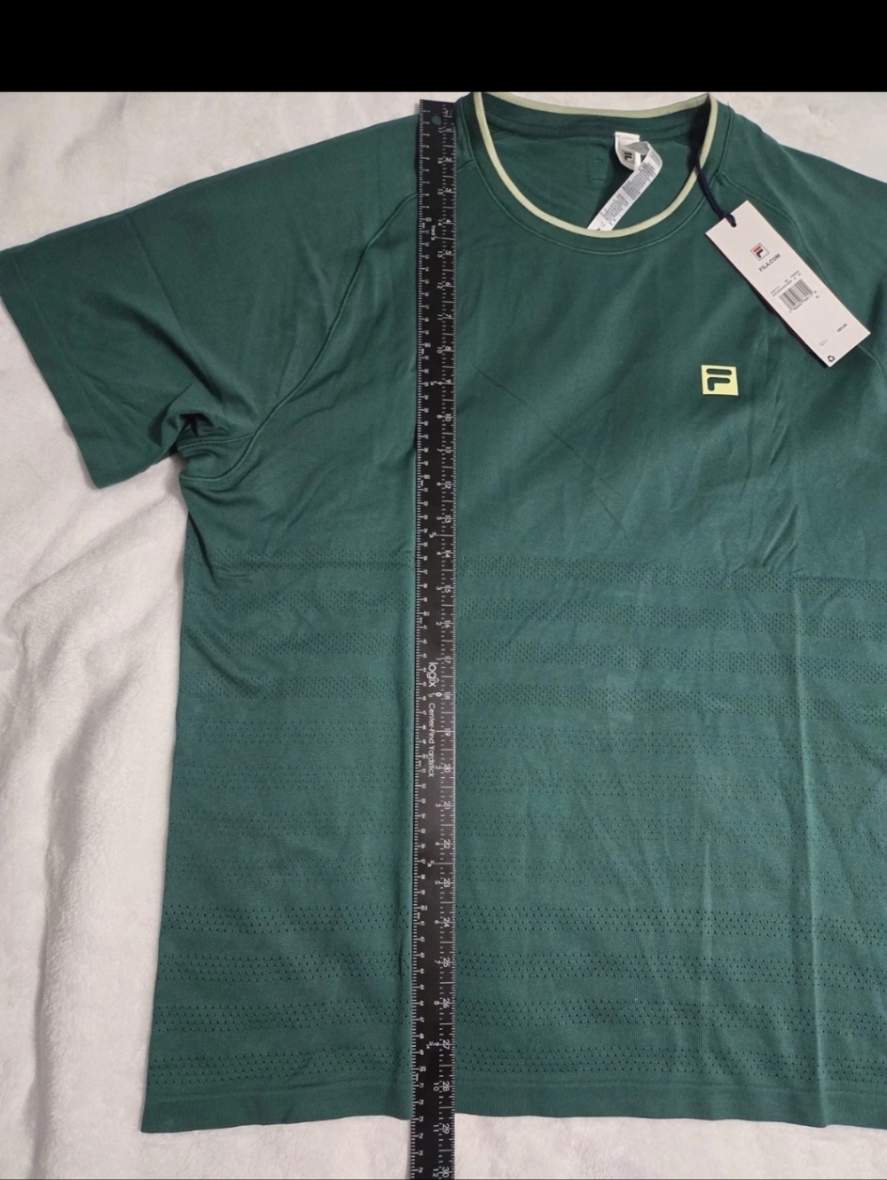 Fila Tennis Center Court Ace  Seamless Crew Green Shirt Men's XL $85 NWT - Picture 6 of 7